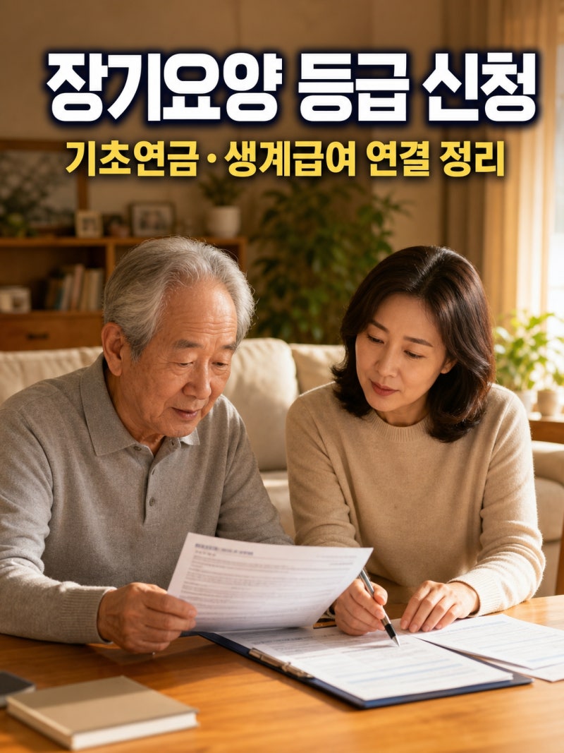 노인장기요양보험 등급 신청, 기초연금·생계급여와 어떻게 연결되나?