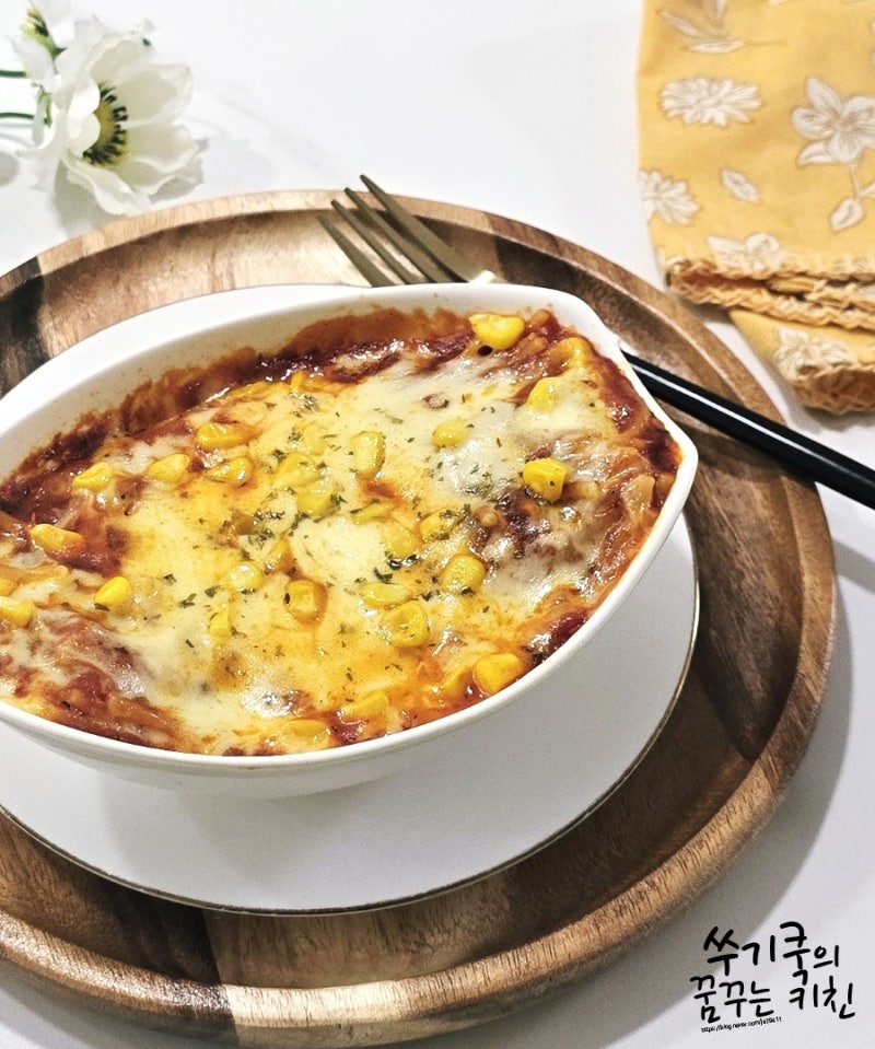 10분 컷 전자레인지 토마토 스파게티 만들기 토마토 파스타 레시피