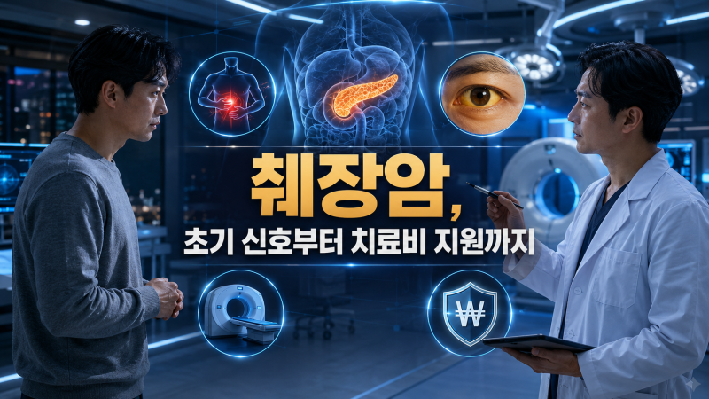 췌장암이 무서운 이유, 초기 신호부터 수술비 지원 제도까지 총정리