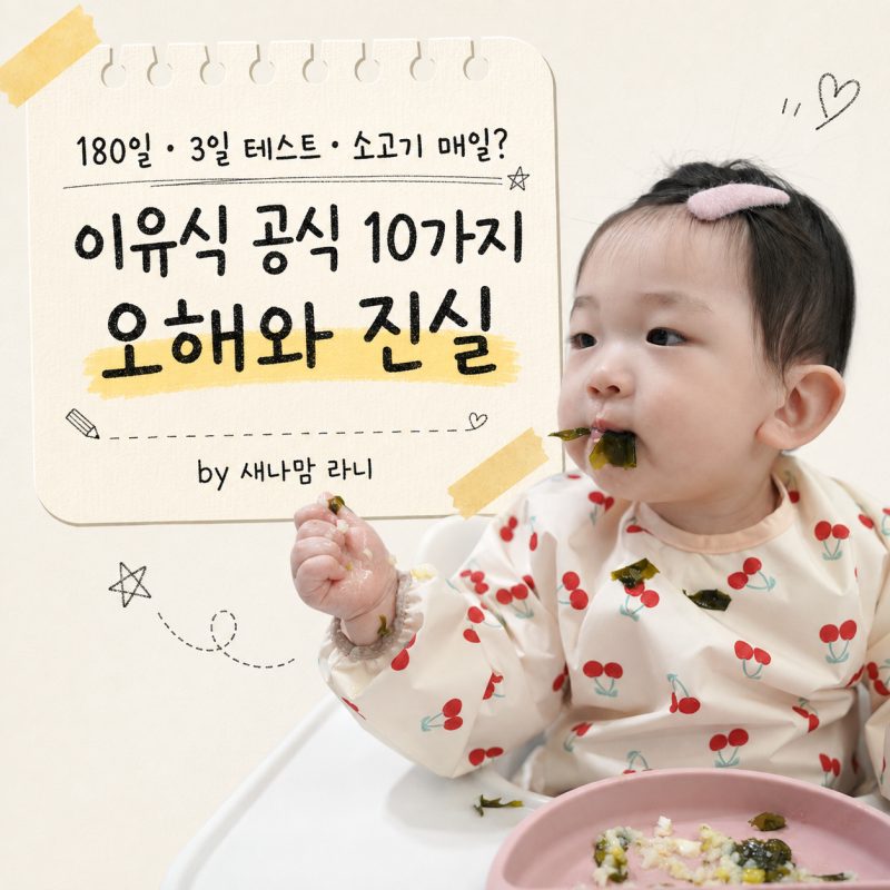 이유식 시작 시기·양·알레르기 테스트｜엄마를 불안하게 하는 이유식 SNS 공식 10가지 오해....