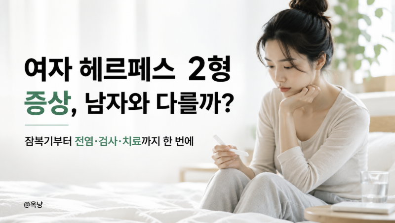 여자 헤르페스 2형 증상 남자와 다를까? 잠복기까지 알아보기