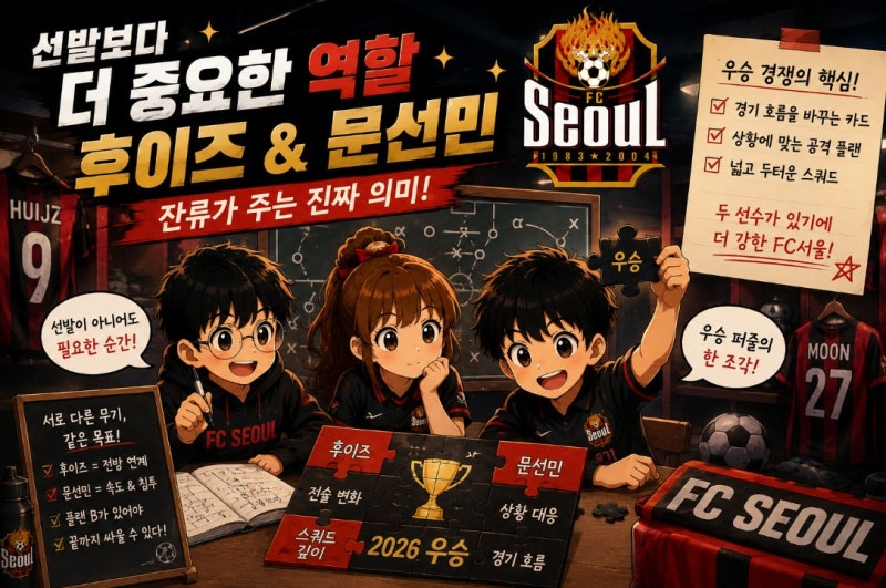 FC서울 여름이적시장 핵심은 잔류｜후이즈·문선민이 2026 K리그 우승에 중요한 이유
