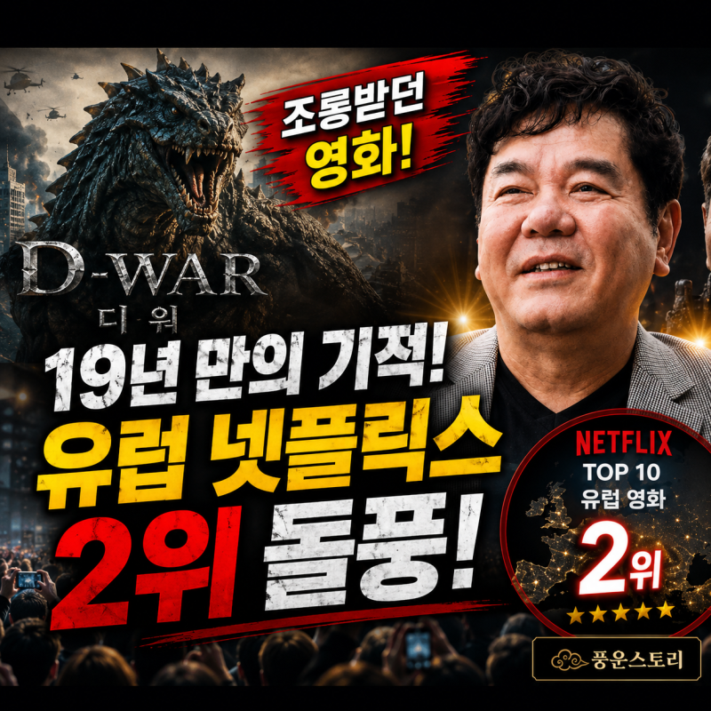 조롱받고 19년뒤 떡상 역주행한 심형래 디워, 유럽 넷플릭스 2위 찍은 이유.