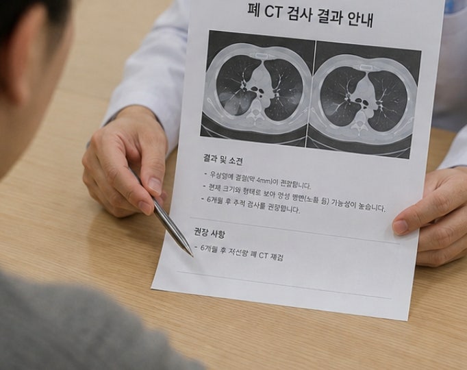 저선량 폐CT 처음 받았습니다, 검사 비용과 금식 여부부터 폐결절 결과까지