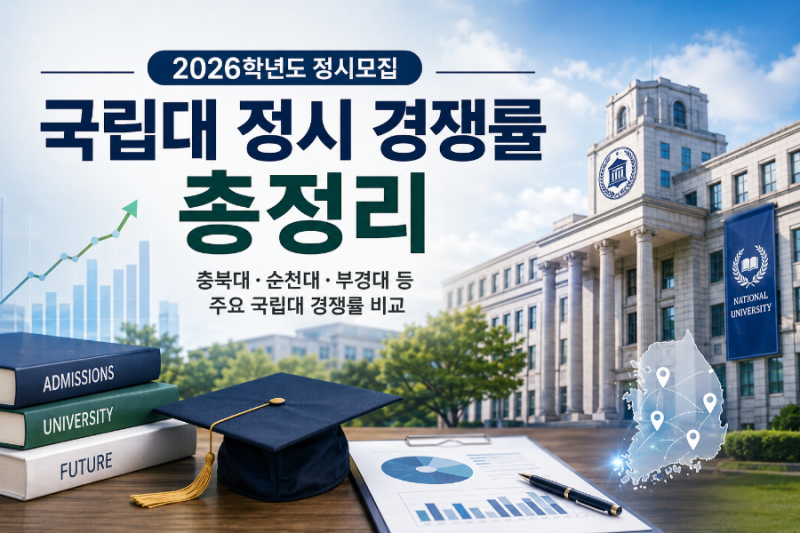 2026학년도 국립대 정시 경쟁률 총정리｜충북대·순천대·부경대 등