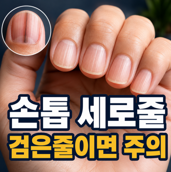 손톱 세로줄 원인 5가지, 검은줄이라면 그냥 넘기지 마세요