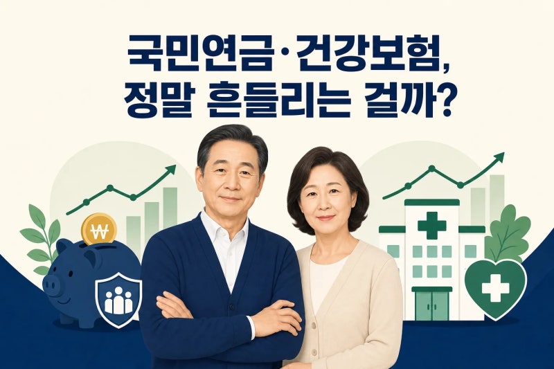 흔들리는 국민연금·건강보험 재정, 50·60대가 꼭 알아둘 한 장 정리
