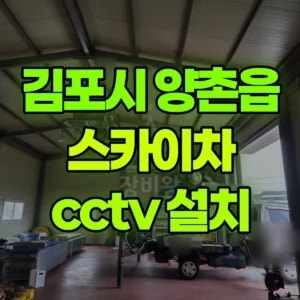 김포시 스카이차 cctv 설치 1시간