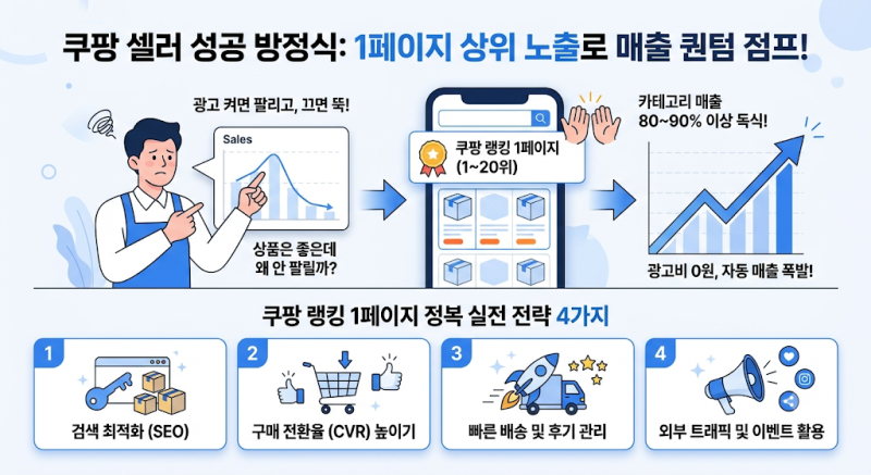 [쿠팡 셀러] 1페이지가 매출 90% 독점! 쿠팡 상품 순위가 매출에 결정적인 이유 4