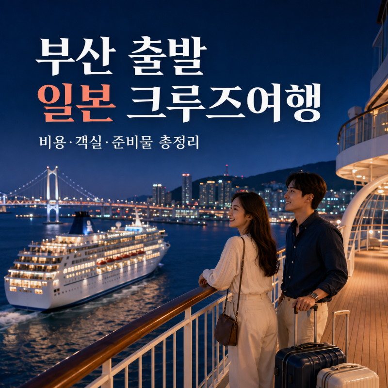 부산 출발 일본 크루즈여행 비용·객실·준비물 총정리｜후쿠오카·오사카·대마도 비교