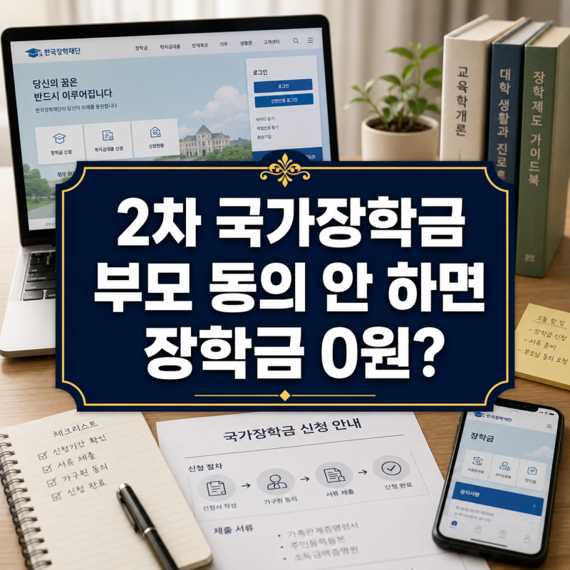 2차 국가장학금 신청, 알고 보니 부모 동의서 하나 때문에…