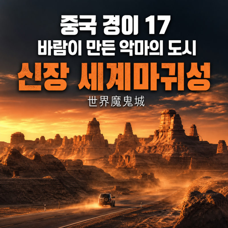 중국 경이 17｜신장 마귀성(世界魔鬼城) — 바람이 만든 ‘악마의 도시’, 교통·주변 볼거리....