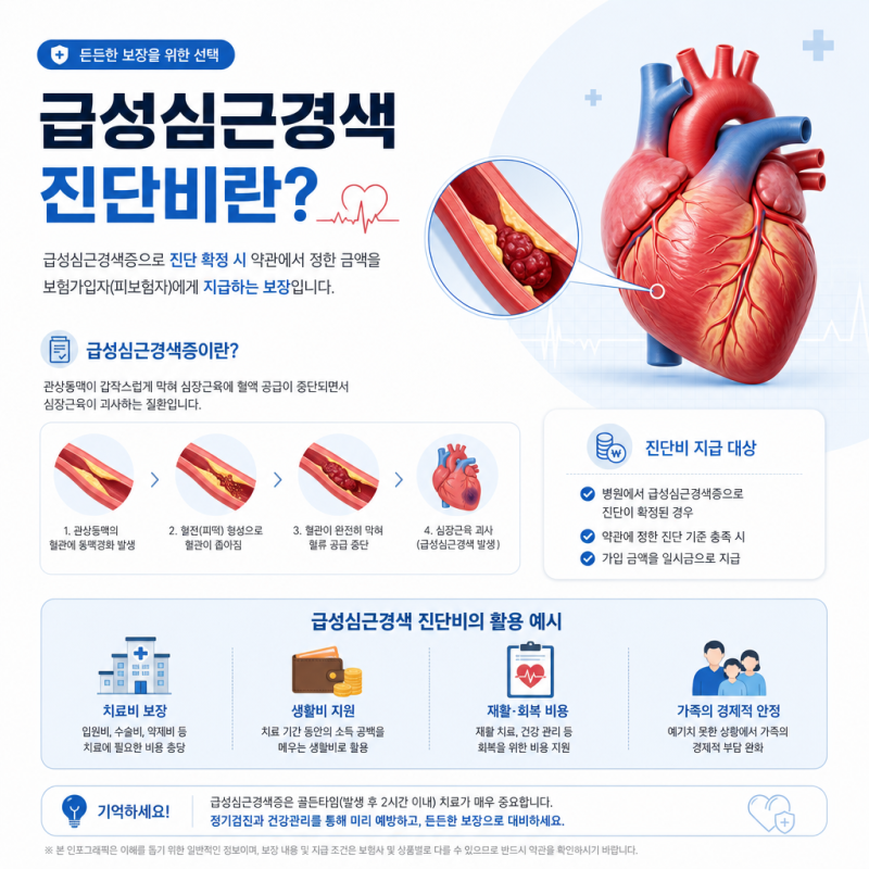급성심근경색·허혈성심장질환·심혈관질환 진단비 차이｜심장보험 어디까지 보장될까?
