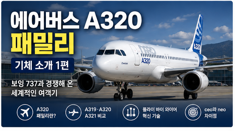 에어버스 A320 패밀리 기체 소개 1편｜보잉 737과 경쟁해 온 세계적인 여객기
