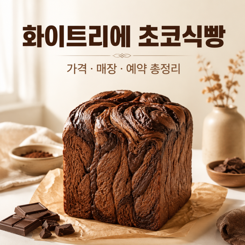 화이트리에 초코 식빵 가격·매장·예약 총정리｜보관법과 맛있게 먹는 법
