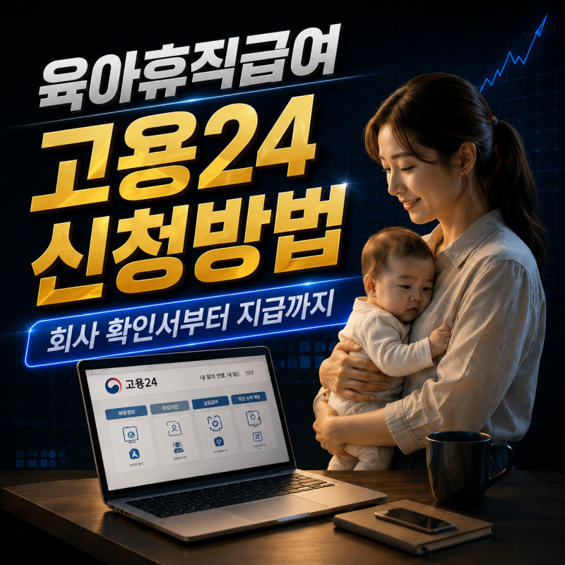 육아휴직급여 고용24 신청방법｜회사 확인서부터 지급까지_03