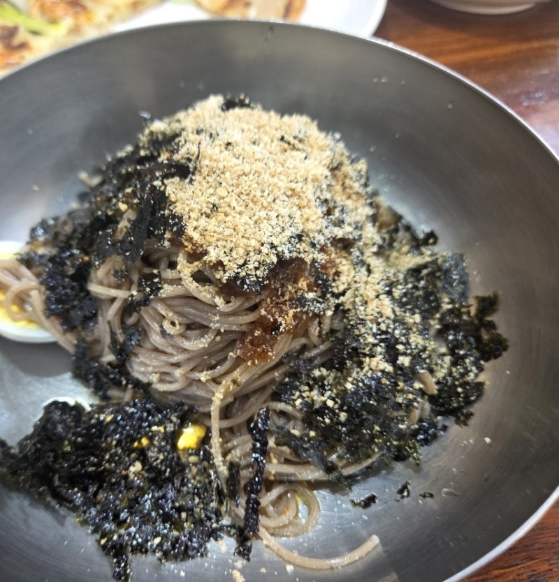 부산 송정 맛집 삼교리 동치미막국수 육개장 막국수 메밀전 후기