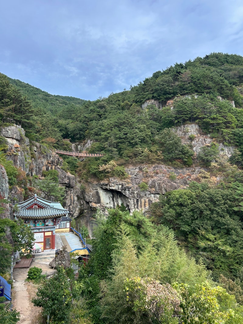 [여행편] 경남 고성 구절산 폭포암, 구절폭포, 구절산 출렁다리 | 고성 가볼 만한 곳, 고성 여....