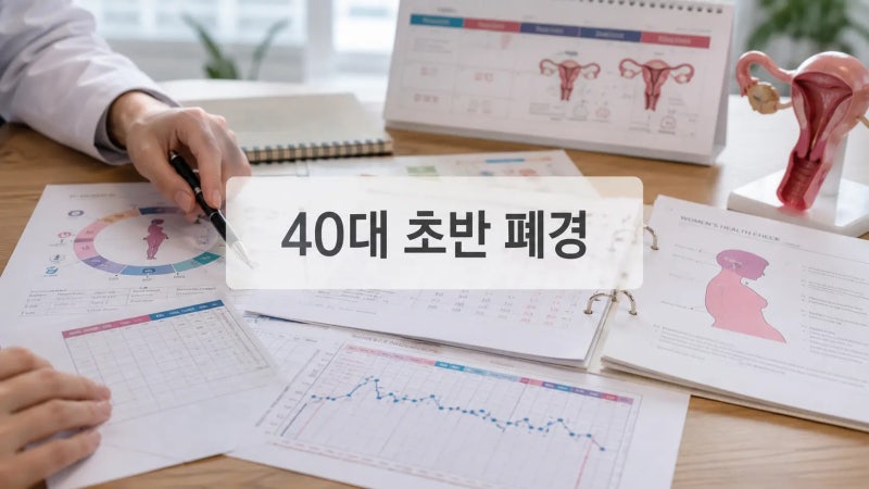 40대 생리 끊김, 그냥 넘겼다간 조기폐경 놓칠 수 있습니다
