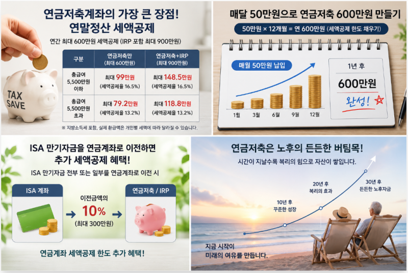 연금저축계좌 아직 없다면? 연말정산 세액공제부터 가입방법까지 총정리