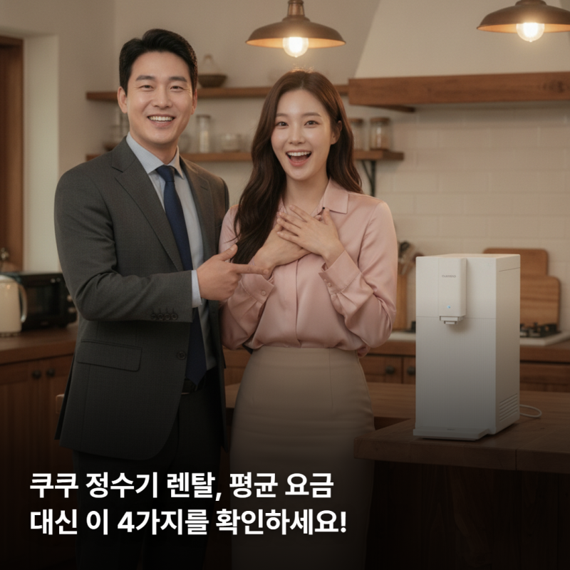 쿠쿠 정수기 렌탈 평균 월 요금 얼마나 될까? 모델별 총정리