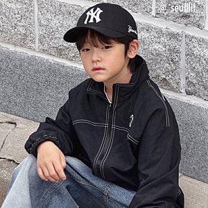 MLB키즈 브랜드 남아 아이자켓 후드 패커블 유아바람막이 코디