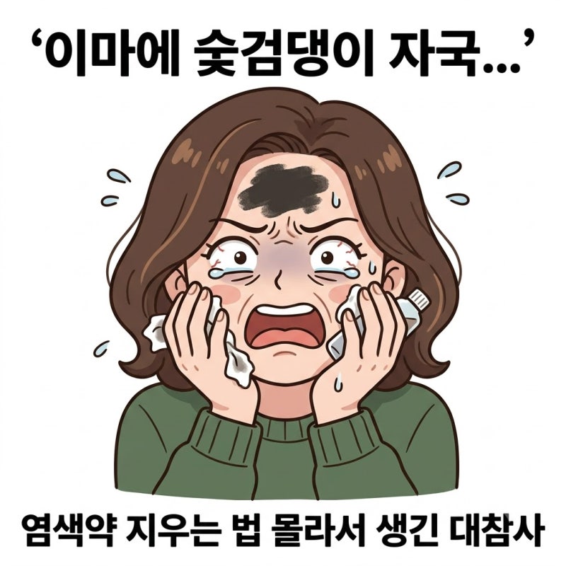 "이마에 숯검정 도장이..." 피부 염색약 지우는 법 몰라 벌어진 참사