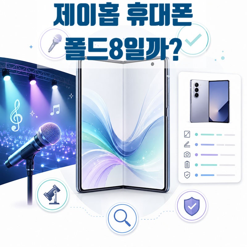 BTS 제이홉 휴대폰 갤럭시 Z 폴드8일까? 확인된 정보 정리