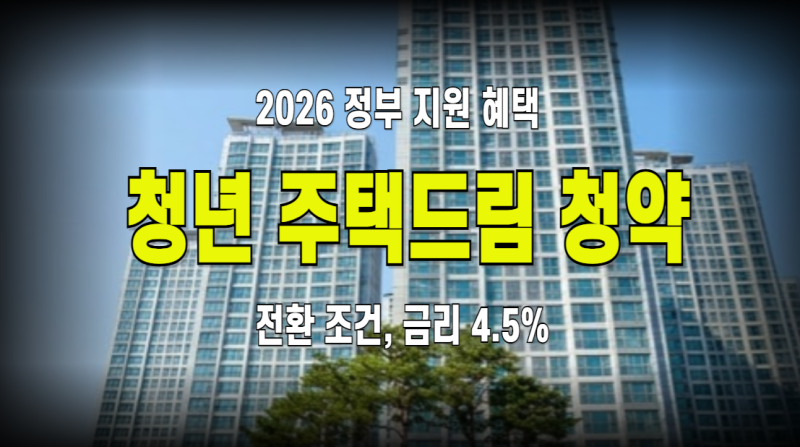 2026 청년 주택드림 청약통장 전환 조건 및 금리 비과세 혜택 총정리