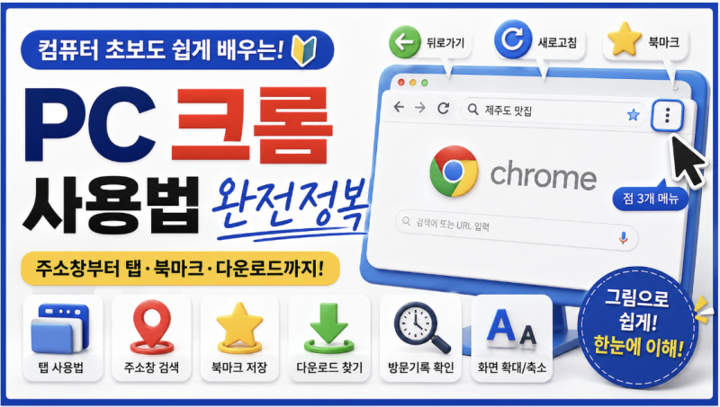 PC 크롬 사용법 초보자 가이드주소창부터 탭·북마크·다운로드까지 하나씩 배워보세요