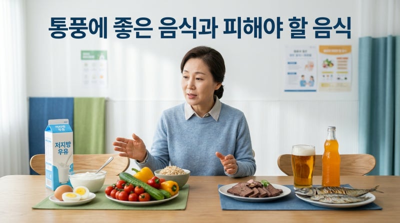통풍에 좋은 음식과 피해야 할 음식, 요산 관리 식단