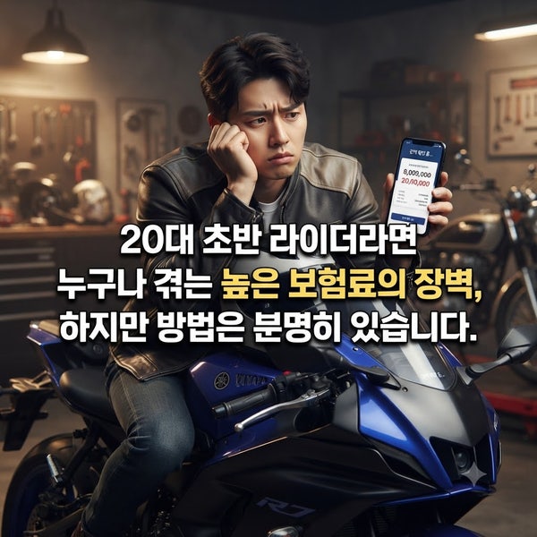 20대 오토바이 보험료, '이것' 모르면 200만 원 넘게 냅니다