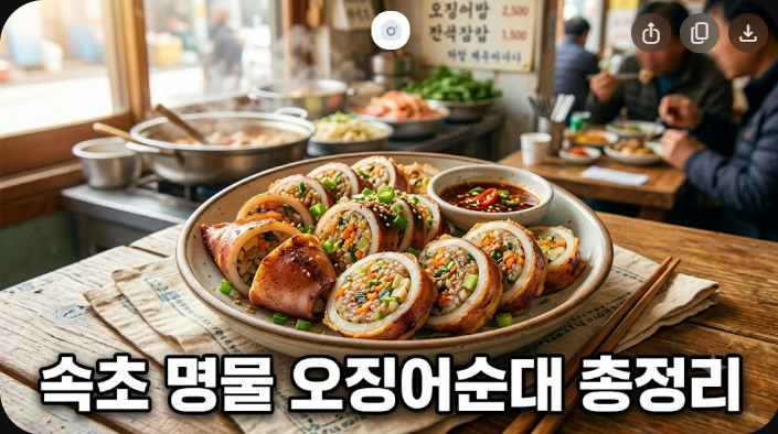 오징어순대 유래와 변천사 속초 대표 먹거리 총정리