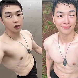 "상탈 복근 미쳤다..." 군 복무 중인 강다니엘 근황, 인스타 속 역대급 피지컬 공개