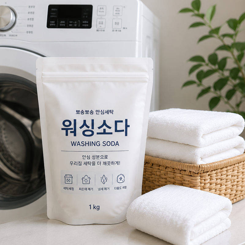 워싱소다 사용법, 빨래 쉰내·찌든때 제거할 때 얼마나 넣어야 할까