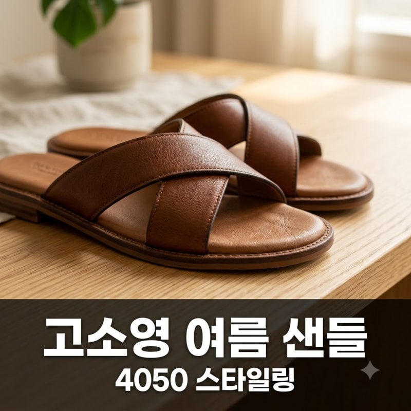 54세 고소영 여름 패션 샌들 취향 알고 보니 의외였던 이유