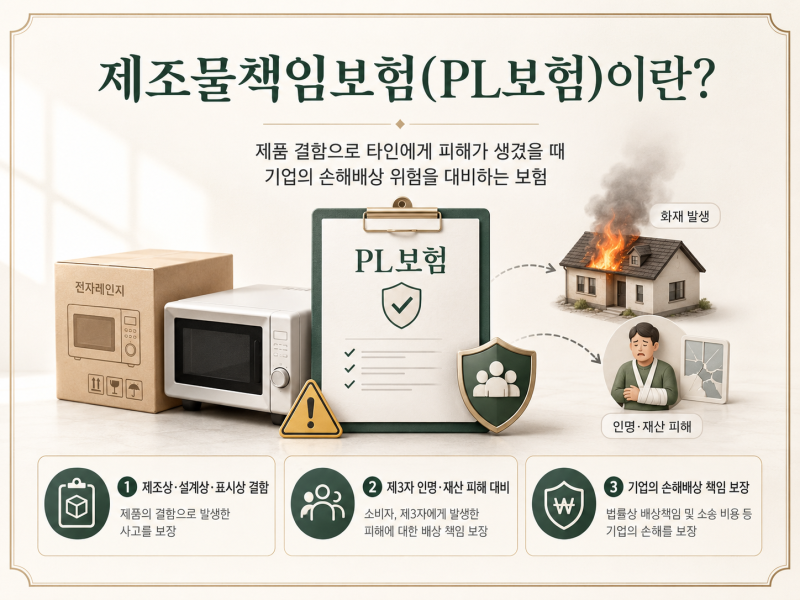 제조물책임보험(PL보험)이란? 제품 사고 시 왜 필요한지와 보험료 지원까지