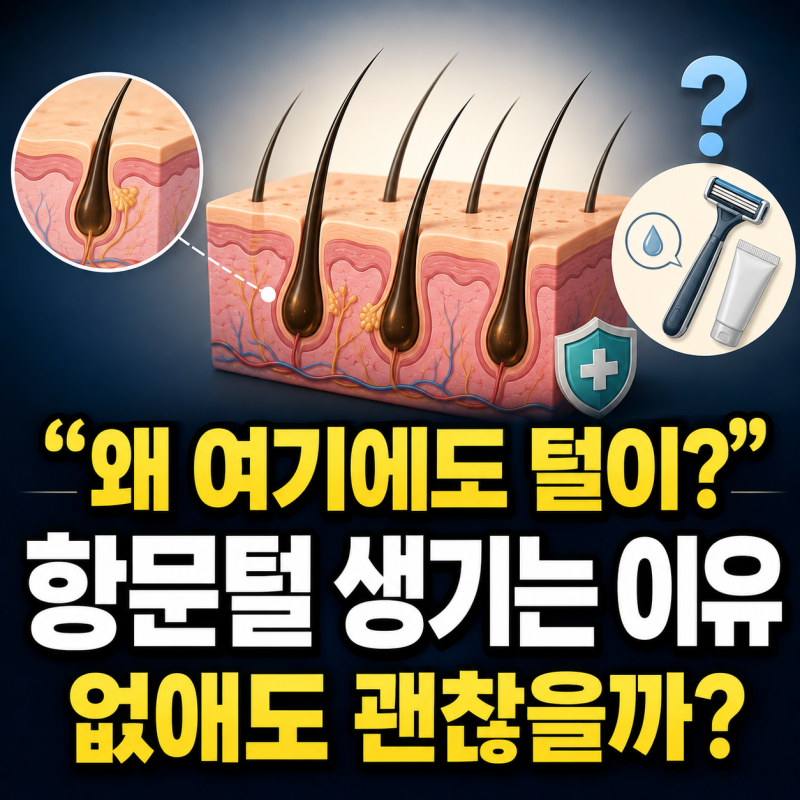 항문털 왜 생길까? 똥꼬털 나는 이유와 제거 방법