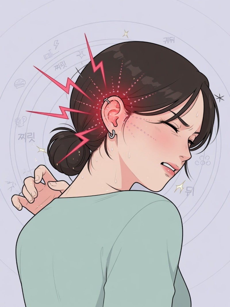 귀 뒤 찌릿, 귓가에 흐르는 전율과 두통이야기