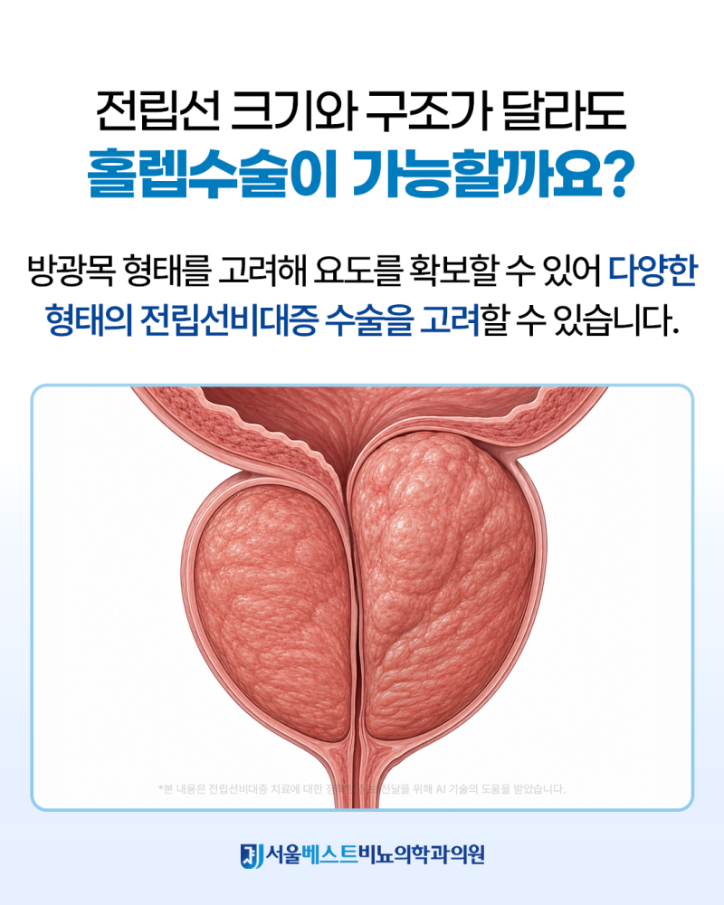 전립선비대증 홀렙수술이란? 수술 과정부터 마취·입원까지 | 서울베스트비뇨의학과