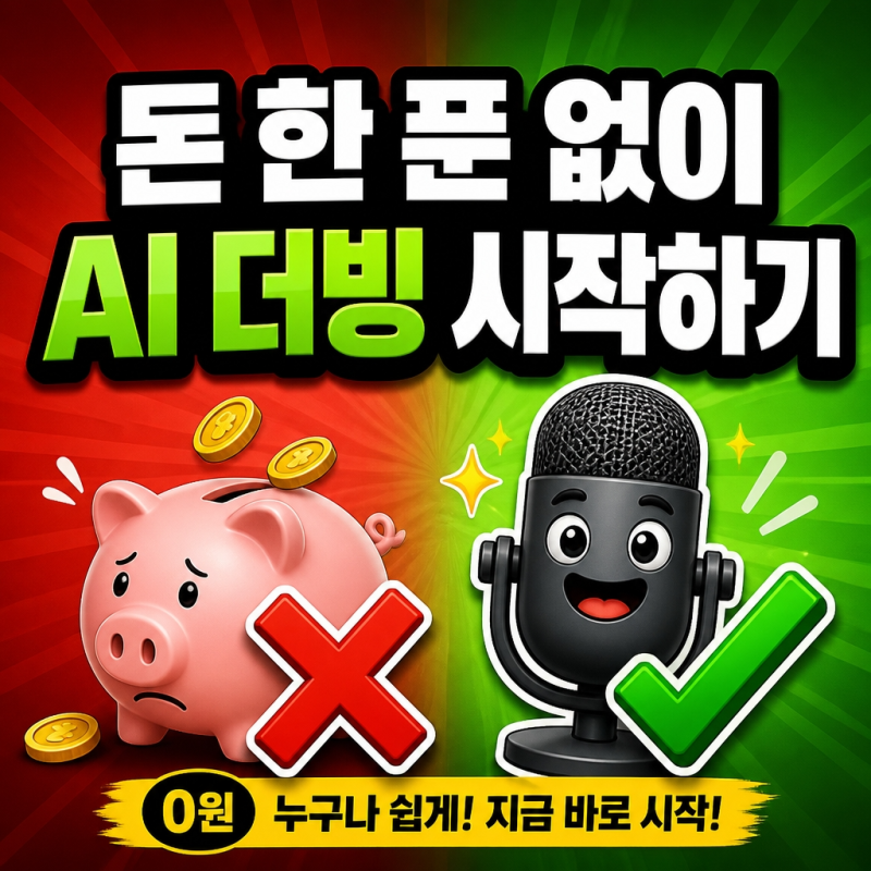 [AI 음성 실전 활용 시리즈 2편] 돈 한 푼 안 쓰고 AI 더빙 시작하는 무료 플랜 끝판왕