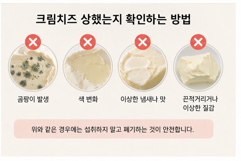 크림치즈 유통기한과 개봉 후 보관기간
