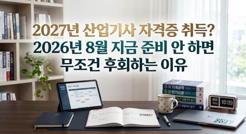2027년 산업기사 자격증 취득? 지금 준비 안 하면 무조건 후회하는 이유
