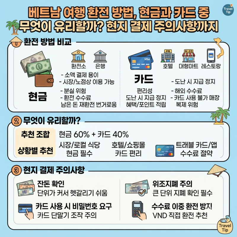 베트남 여행 환전 방법, 현금과 카드 중 무엇이 유리할까? 현지 결제 주의사항까지