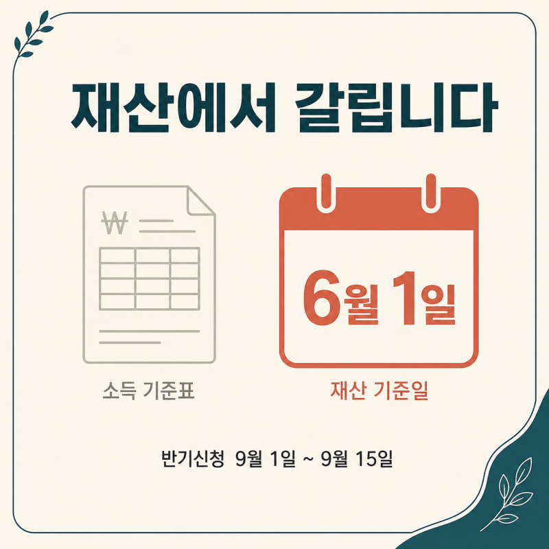 근로장려금 반기신청 9월, 소득 기준표보다 재산 기준일과 가구원 범위를 먼저 봐야 하는 이....