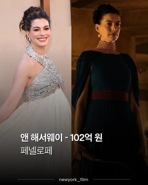 오디세이, 젠더이아 출연료가 앤해서웨이보다 많다고?