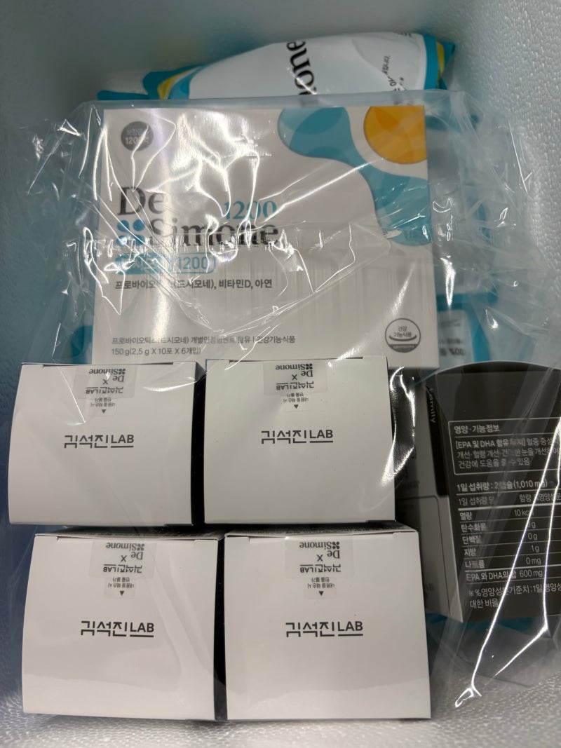 면역력 챙기는 시간 드시모네 프로바이오틱스 & 김석진LAB 알티지 오메가3 대량 입고 후기