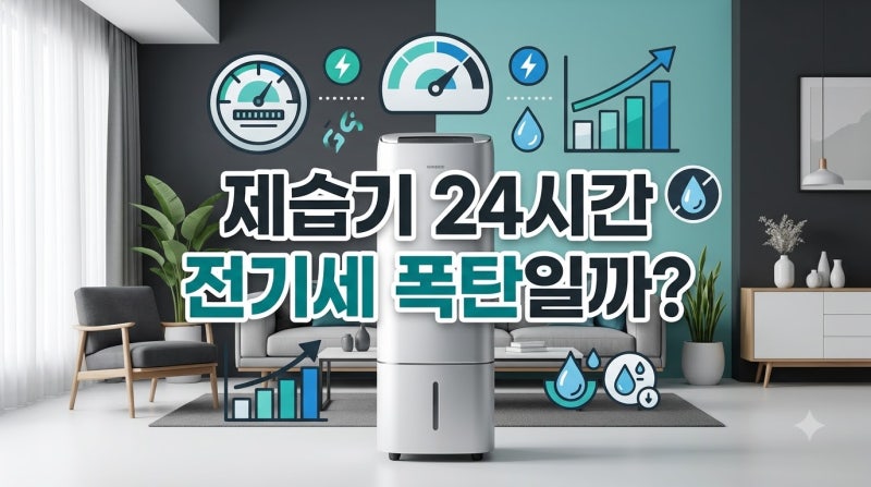 제습기 하루 종일 틀면 전기세 폭탄? 2026 누진세 계산 법과 절약 팁