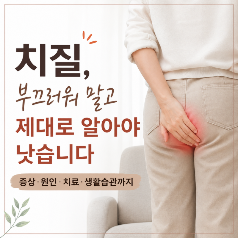 항문 가려움 혹시 치질일까? 치핵·치열 증상 차이 총정리