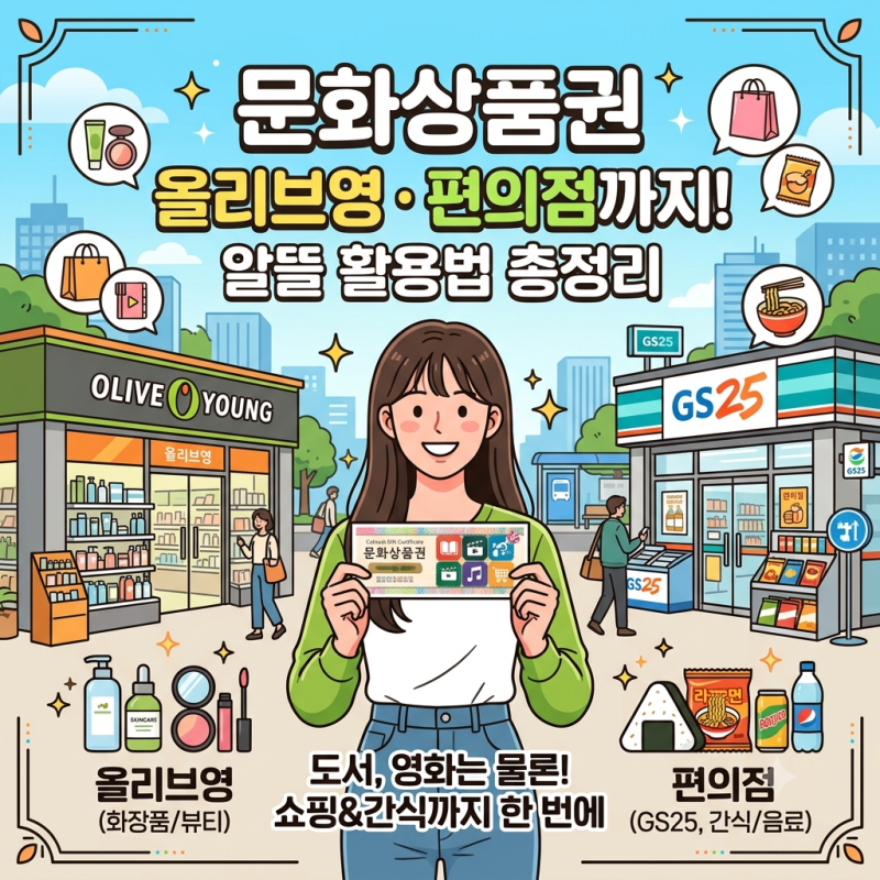 문화상품권 사용처 총정리 온라인·오프라인 활용법(ft. 올리브영 편의점 꿀팁)